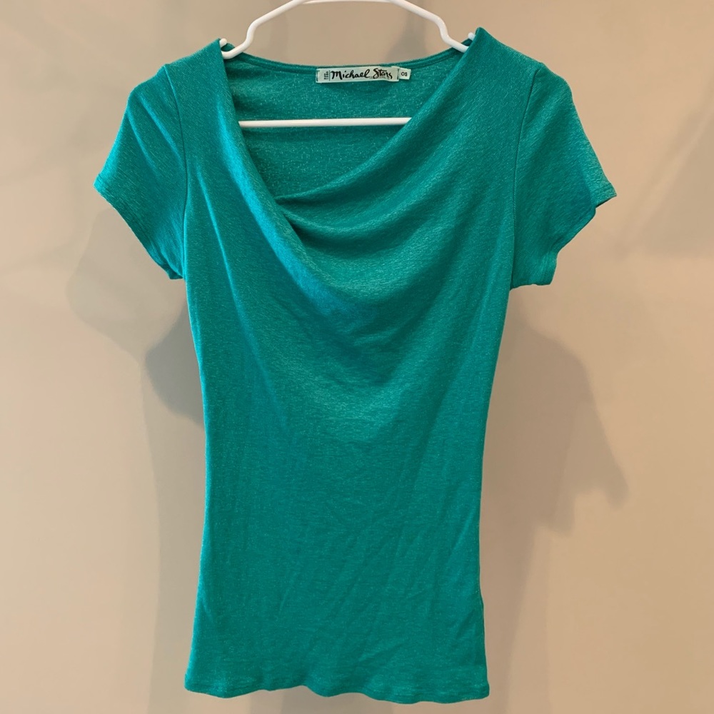 Michael Stars Short Sleeve, Cowl Neck Top